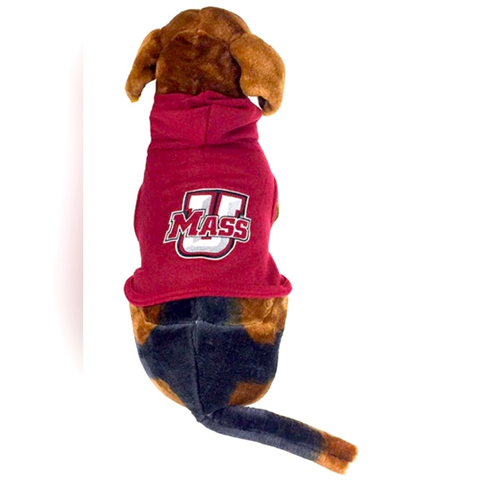 NWT [All Star Dogs] UMass Massachusetts Minutemen NCAA Maroon Pet Hoodie Sz XS